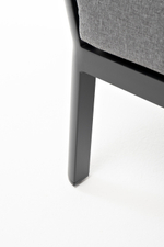 "Париж" модуль диванный алюминиевый угловой, цвет серый