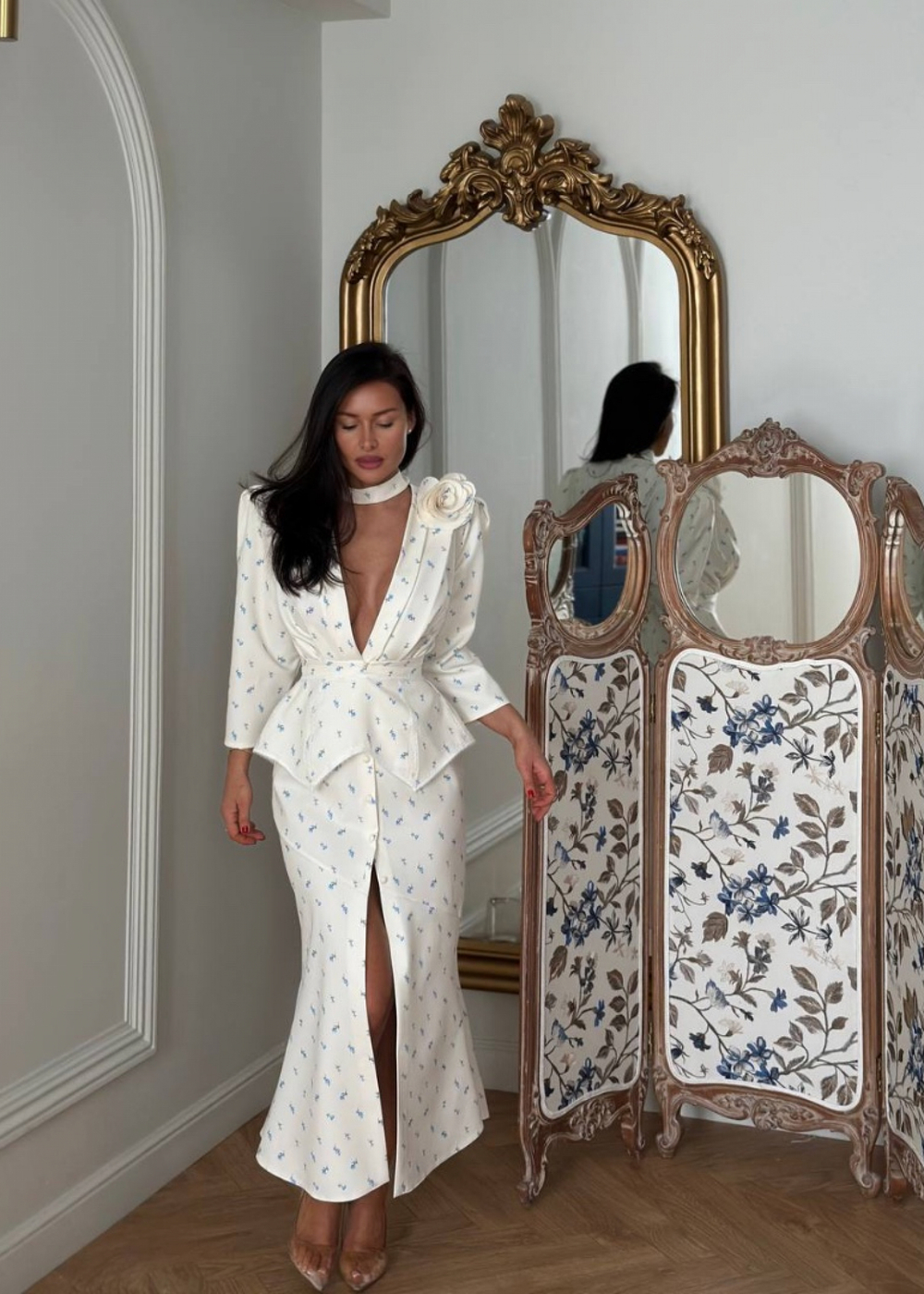 Платье Пятый элемент Василек, Молочный