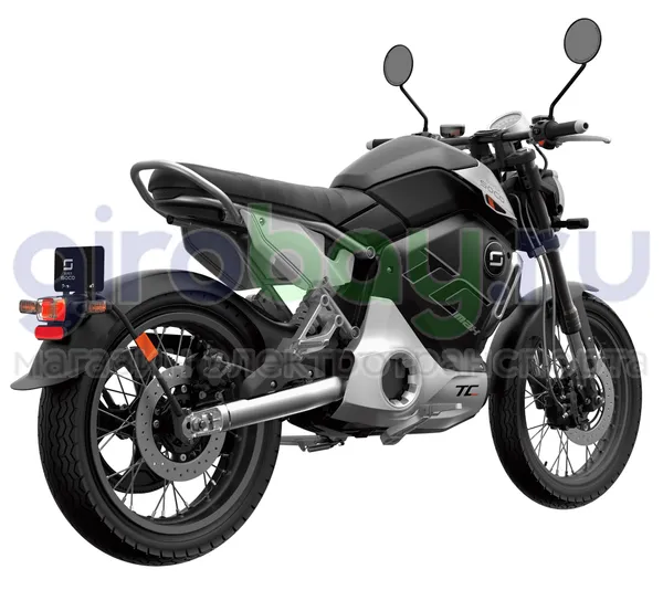 Электромотоцикл WHITE SIBERIA SUPER SOCO TC MAX (Черный-Серебро) фото 2 фото №4