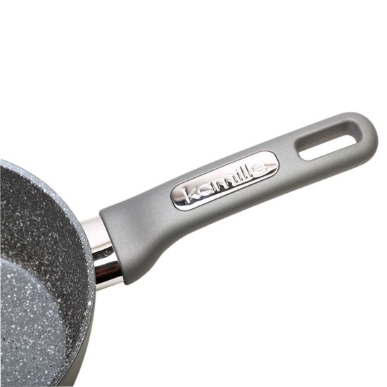 Ковш с крышкой 1,2 л. из литого алюминия Kamille KM-4279GR с мраморным покрытием