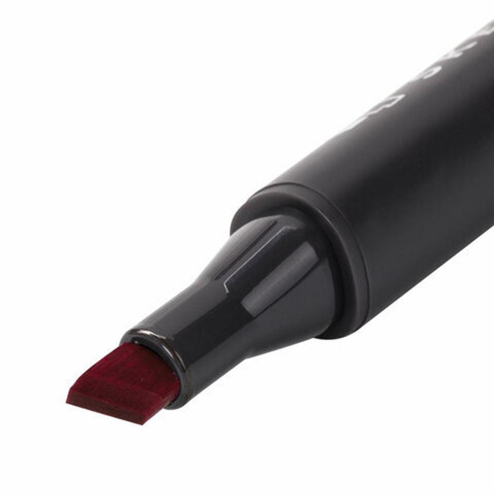 Маркер для скетчинга двусторонний 1 мм - 6 мм BRAUBERG ART CLASSIC, ЯРКО-КРАСНЫЙ (R316), 151798