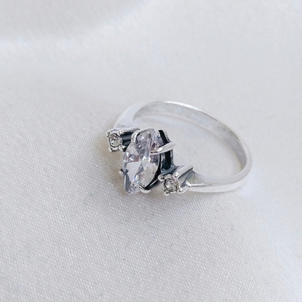 "Травиата"  кольцо в серебряном покрытии из коллекции "Балет" от Jenavi