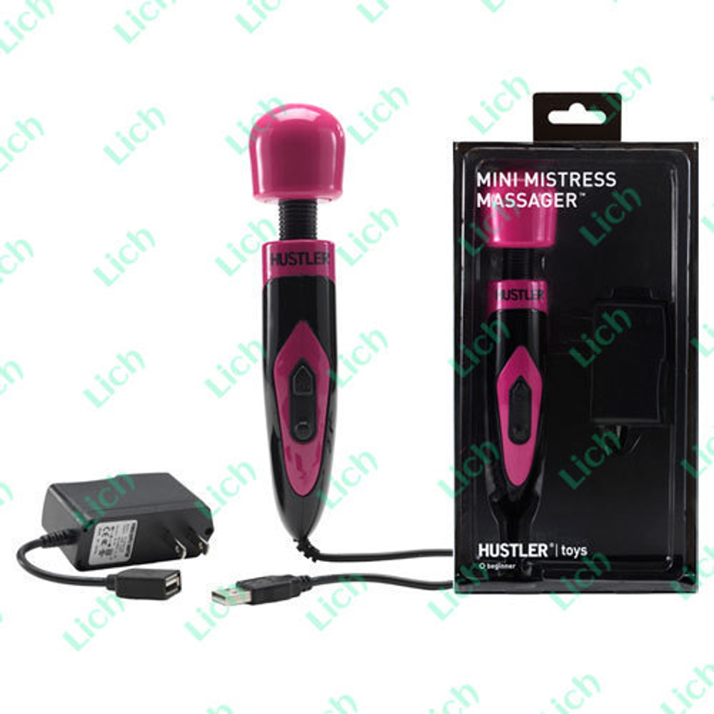 Розовый массажер с мягкой гнущейся головкой MINI MISTRESS