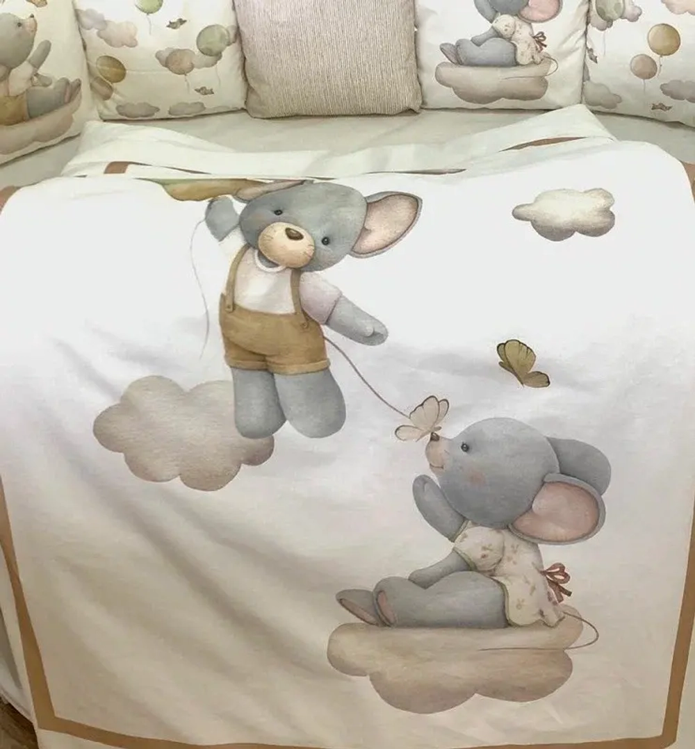 Комплект в кровать ДЕТ Lappetti 6096/10 6пр Шарики молочный шарики молоч lappetti