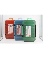 Коробка для воблеров двухсторонняя GFish 17300, зеленая / органайзер рыболовный для балансиров, снастей, блесен, приманки, попперов