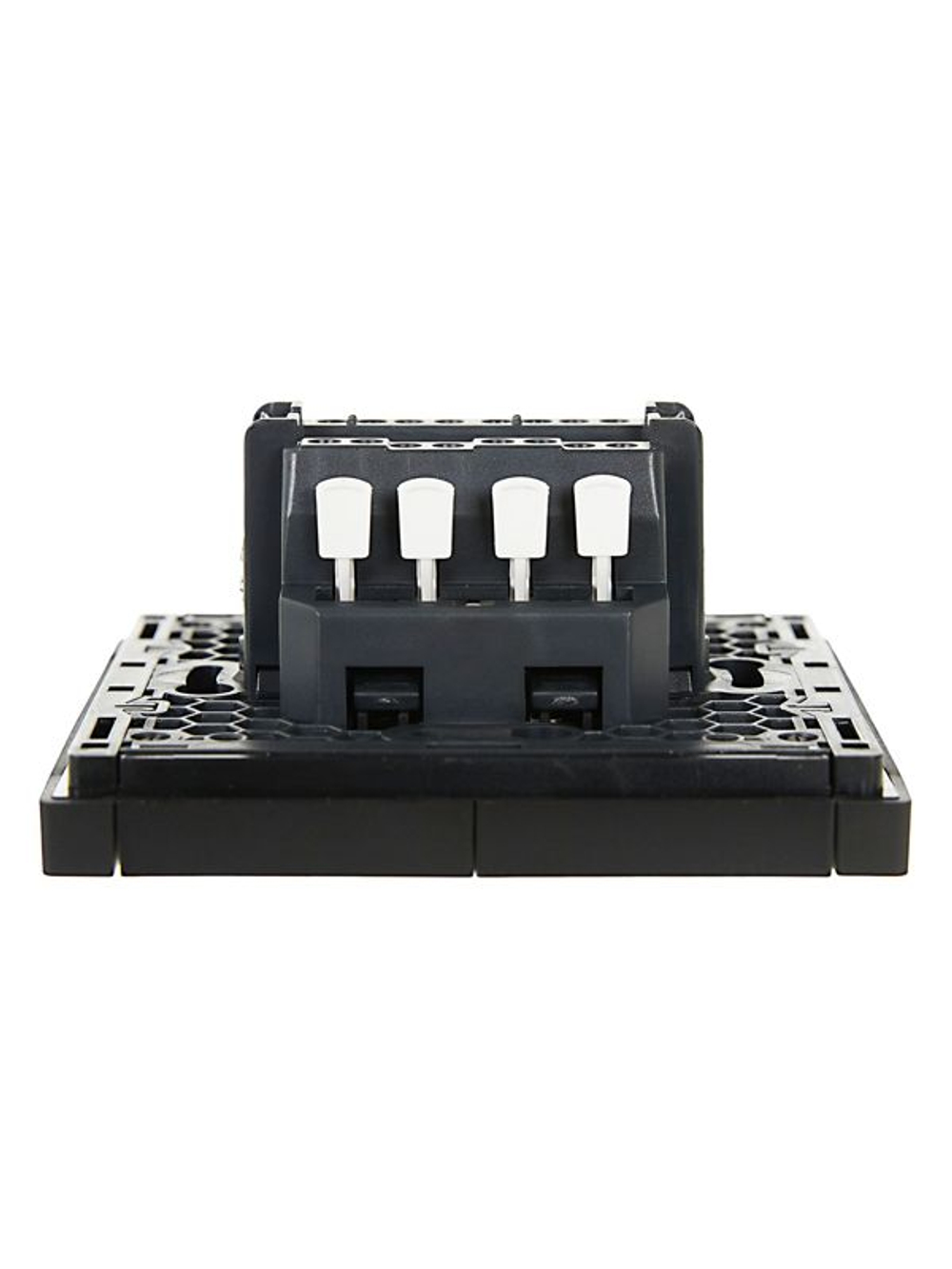 Выключатель проходной 2-кл. СП FORTE&PIANO 10А FP108 с индикацией черн. IEK FP-V22-1-10-1-K02