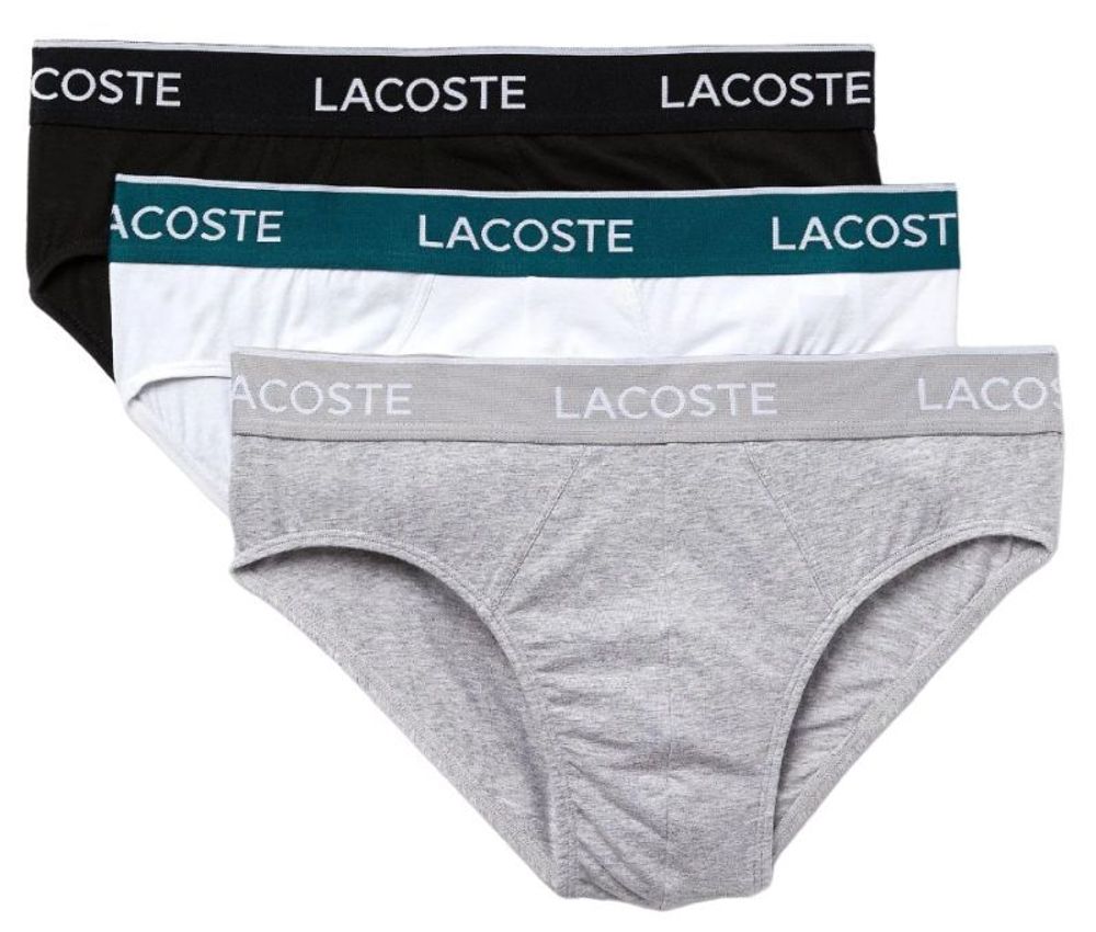Мужские спортивные боксеры Lacoste Cotton Stretch Casual Briefs 3P