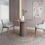 Стол круглый Denver 100, шпон / опора дерево