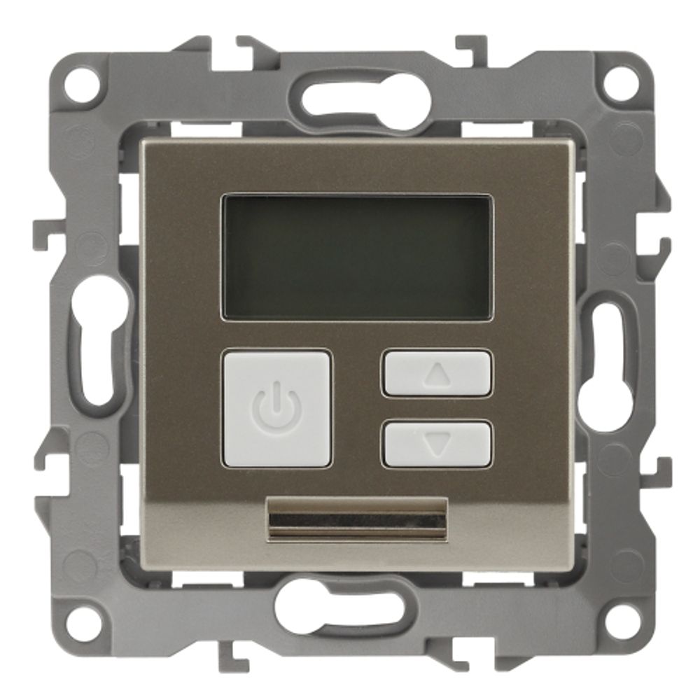 12-4111-04 ЭРА Терморегулятор универс. 230В-Imax16А, IP20, Эра12, шампань