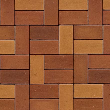 Клинкерная брусчатка Westerwaelder Klinker PK88 Lachsrot, 200x100x40 мм