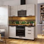 Кухня Сканди 1,6 м комплектация №3 без столешницы