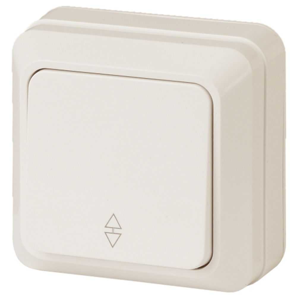 Переключатель Intro Quadro 2-103-02 одноклавишный 10А-250В, IP20, ОУ, Quadro, слоновая кость | Intro Quadro