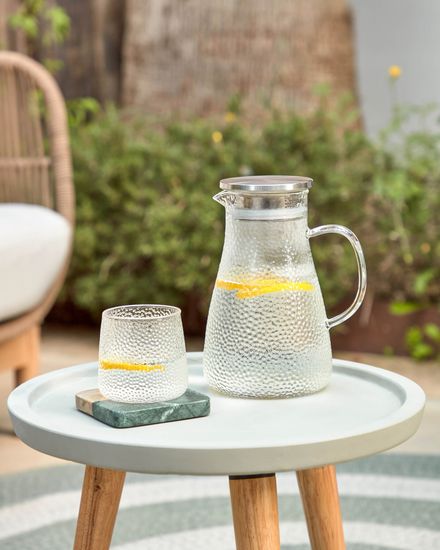 Приставной стол livy каучуковый цемент серый