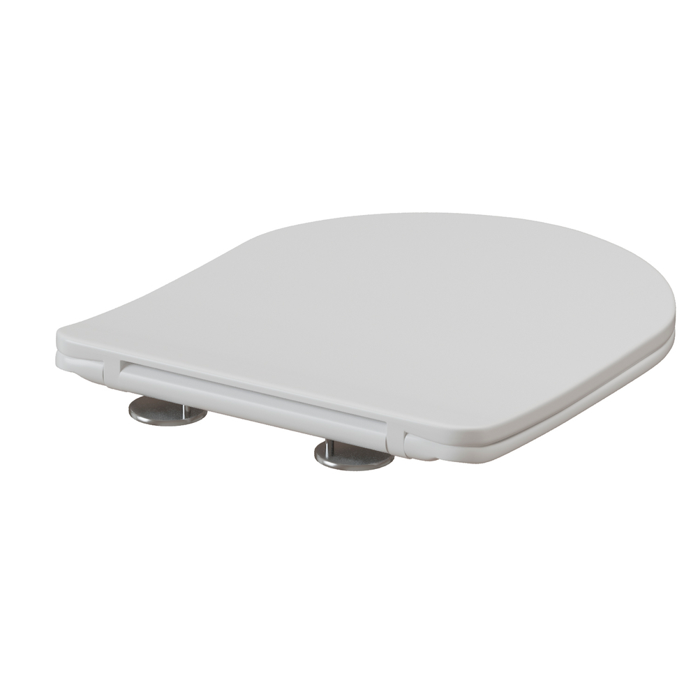 Сиденье для унитаза  WAVE PRIME дюропласт, микролифт, БЕЛЫЙ глянец