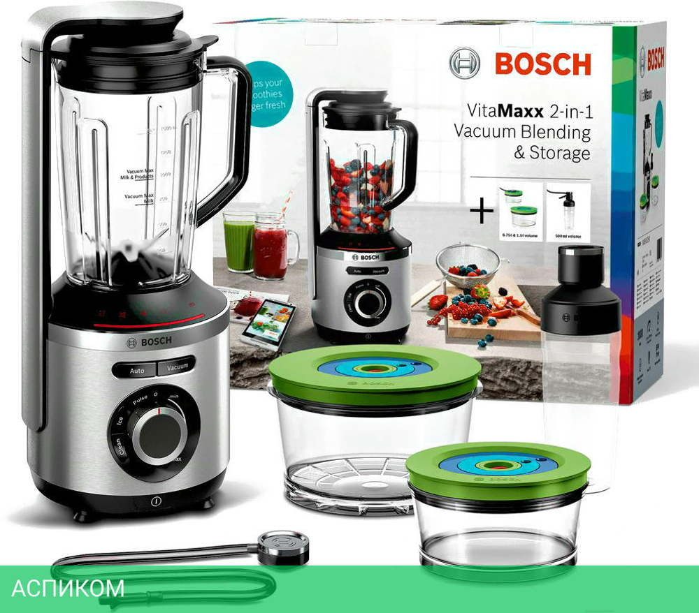 Блендер Bosch MMBV625M серебристый
