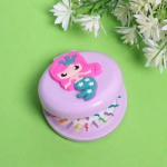 Расческа массажная детская складная «Barbariska» с зеркалом, русалочка, цвет микс, d-7см