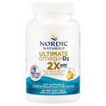 Nordic Naturals, Ultimate Omega®-D3 2X, лимон, 60 мягких таблеток