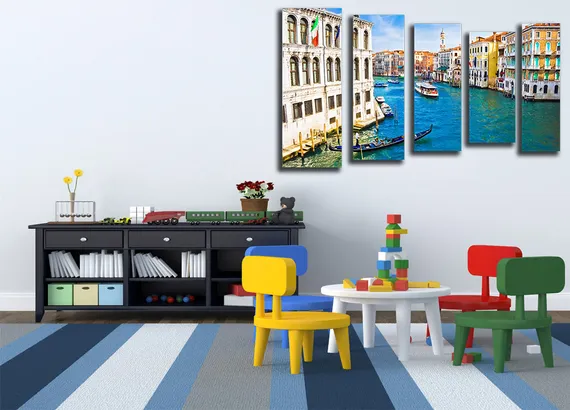 Модульная картина "Красочная Венеция"