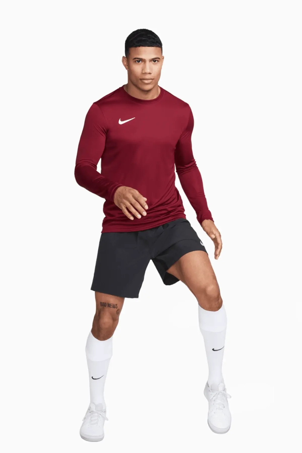 Футболка с длинными рукавами Nike Dry Park VII - бордовый