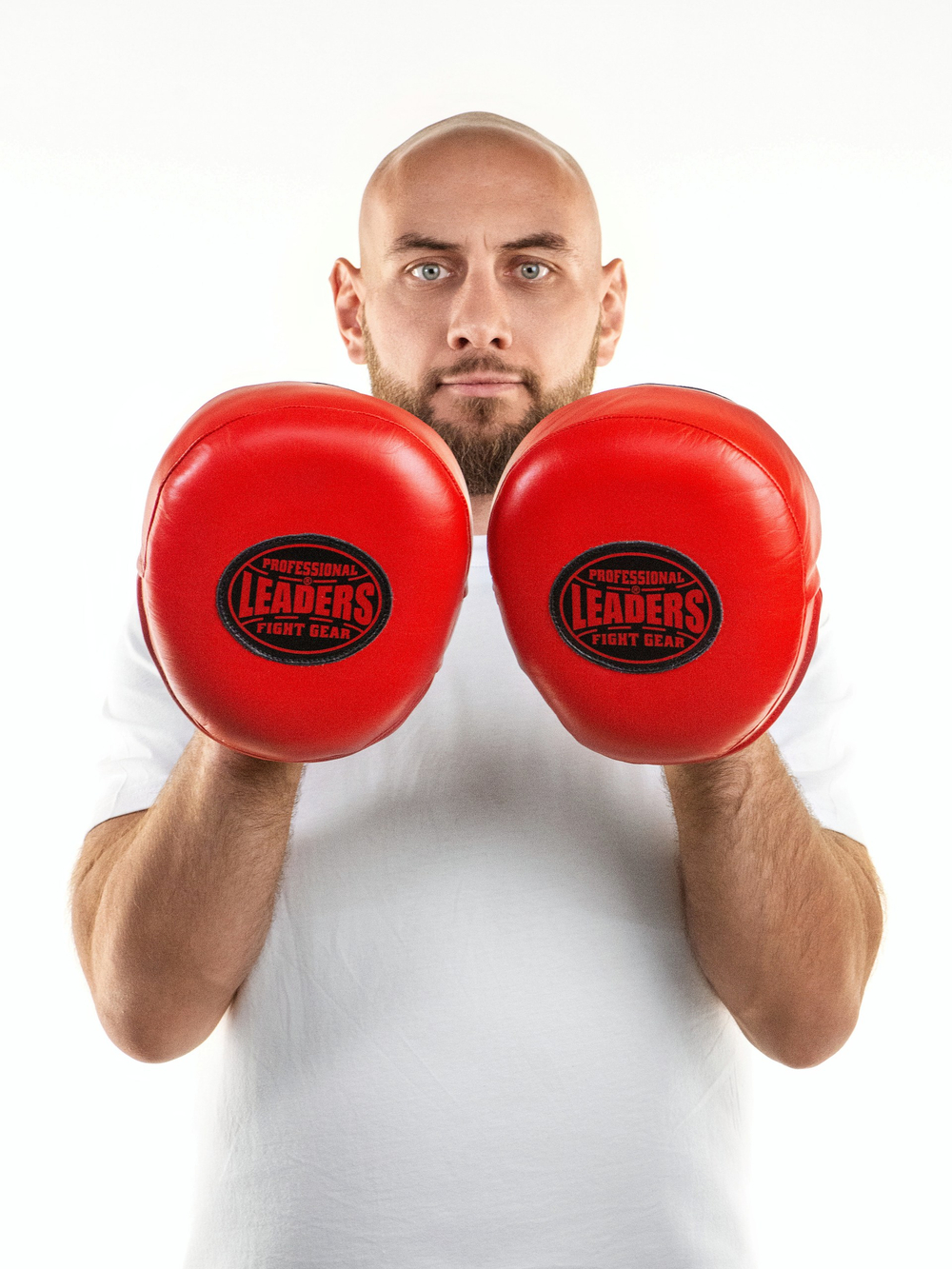 Лапы тренерские LEADERS MID-AIR RED ALERT (ONE, красный)