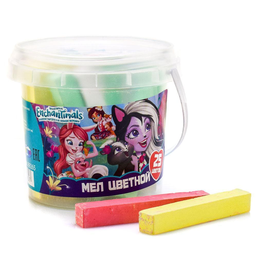 Мелки цветные Enchantimals 25 шт., в ведре (Центрум)
