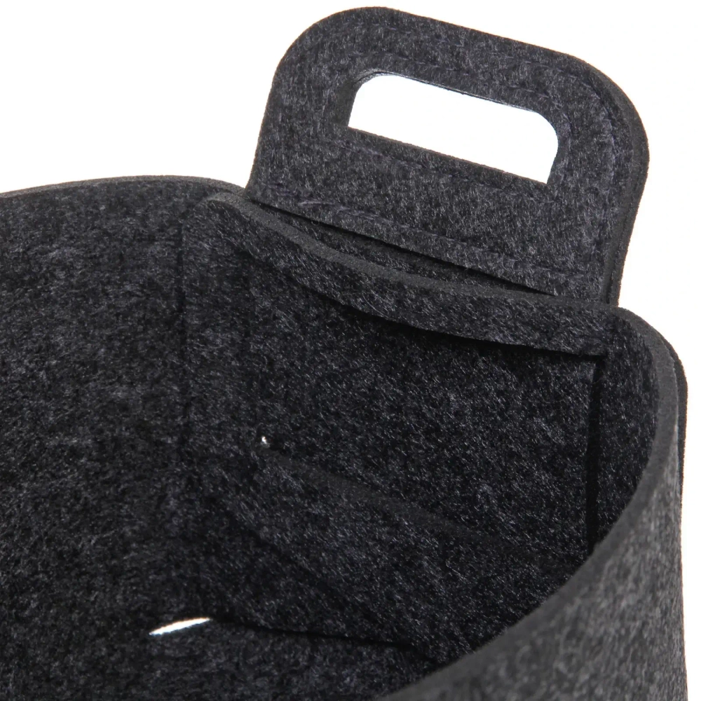 Корзина для хранения войлок 18*15*11 темно-серая