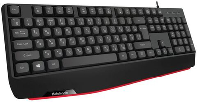 Клавиатура проводная Defender Atom HB-546 USB RU, черный