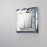 Рамка на 1 пост Palacio Gracia (хром/белый)