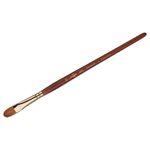 Кисть художественная колонок Гамма "Классика", плоскоовальная №10