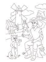 Раскраска А4 Проф-Пресс Кот в сапогах, 8стр