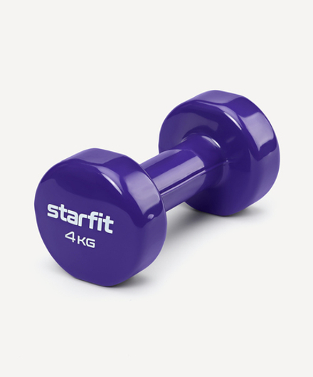 Гантель виниловая DB-101 4 кг, фиолетовый