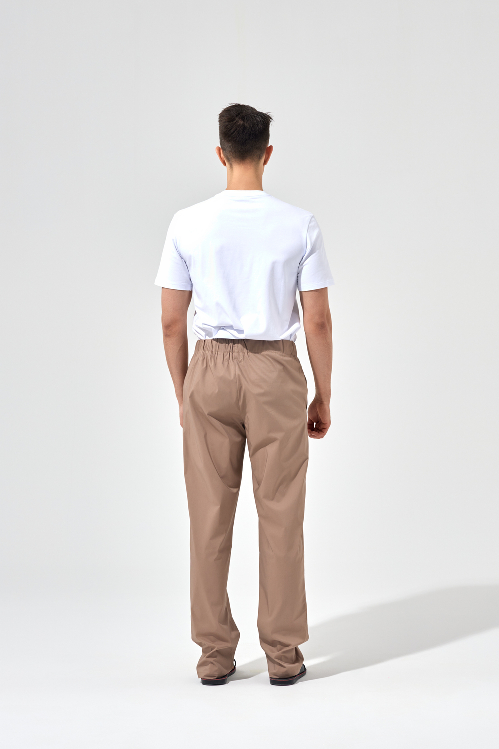 Брюки прямые со шнурком, унисекс, цвет мокко