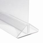 Подставка настольная для рекламных материалов ВЕРТИКАЛЬНАЯ (215х148 мм), формат А5, двусторонняя, STAFF, 291175