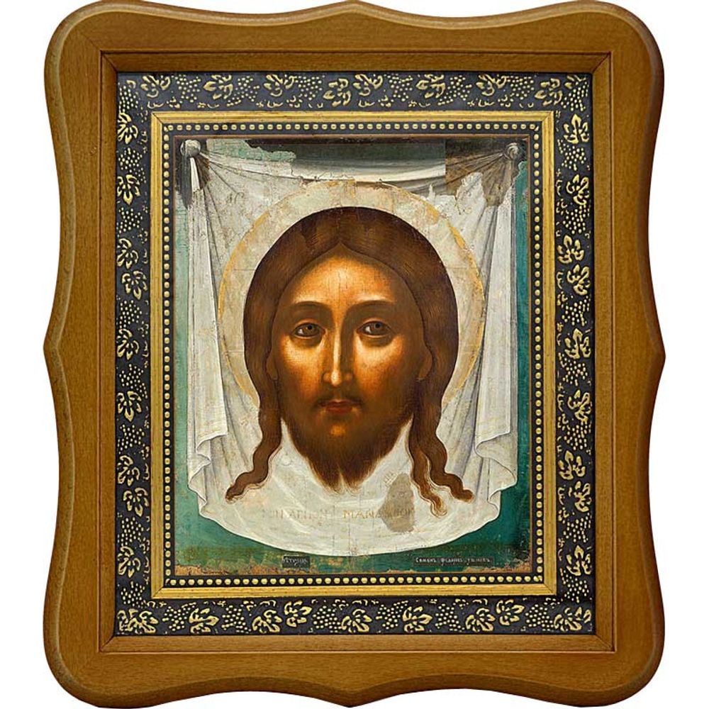 Спас Нерукотворный. Копия иконы Симона Ушакова на холсте.