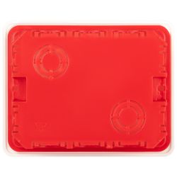 Распаячная коробка ЭРА KRT-120-92-70 скрытой установки красно-белая 120х92х70мм для твердых стен саморезы крышка IP20