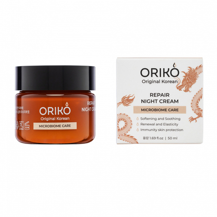ORIKO Repair night cream Microbiome care Ночной крем для лица, восстанавливающий микробиом кожи 50мл