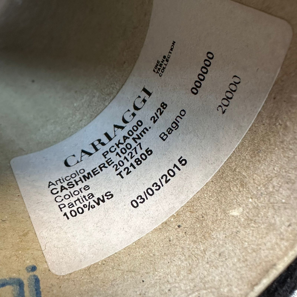 PCKA000 - CARIAGGI; 100% кашемир; 1400м/100гр, (2/28); col. 201277, цвет: чёрный