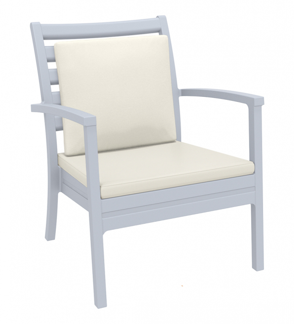 Кресло пластиковое Siesta Contract Artemis XL, серебристый