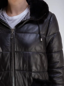 Пальто кожаное из натуральной кожи