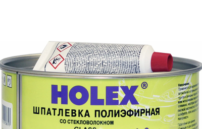 HOLEX GLASS Шпатлевка полиэфирная со стекловолокном (1.8кг)