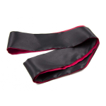 Повязка на глаза черная с бордовым