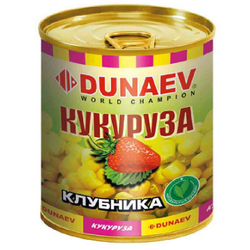 Добавка для прикормки металлобанка 320мл "Дунаев Кукуруза Клубника"