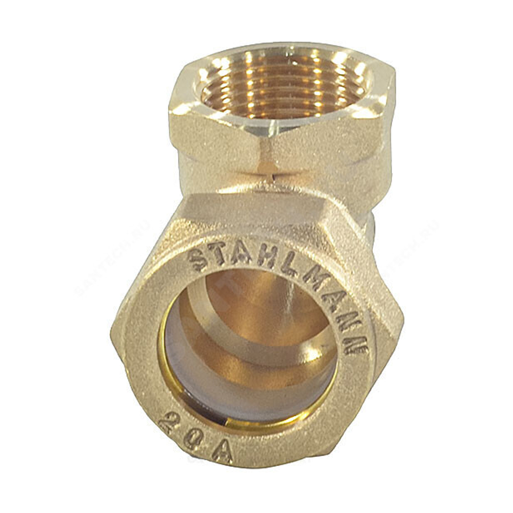 Угольник латунь 90гр 20Aх3/4" обжим/ВР STAHLMANN SEFL2003/4BEF