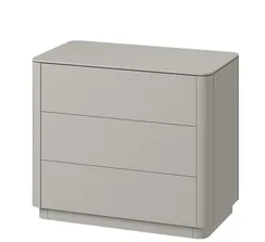 Комод Tammi 3 ящика ширина 90 см (серо-бежевый)