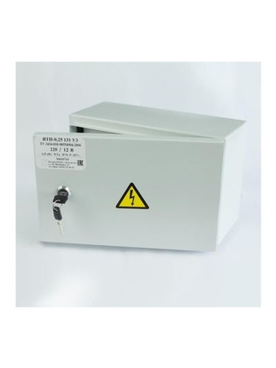 Ящик с понижающим трансформатором ЯТП 0.25 220/12В (3 авт. выкл.) IP54 Кострома ОС0000016339