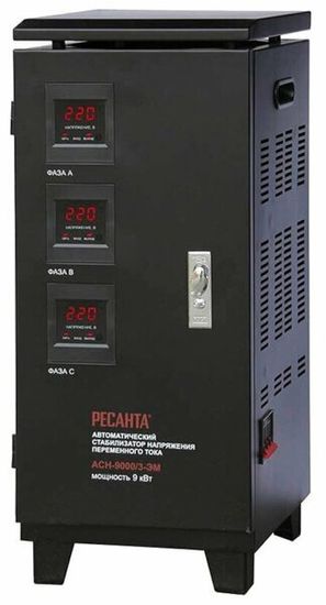 Стабилизатор напряжения РЕСАНТА ACH-9000/3-ЭМ