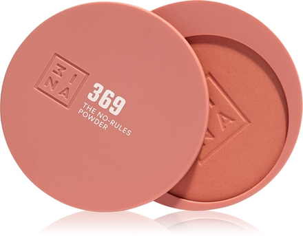 3INA The No-Rules Powder - Многофункциональный косметический продукт для макияжа глаз, губ и лица оттенок 369 - Peach pink, matte, 8 g