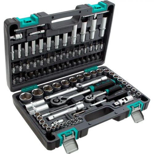 Набор инструментов, 1/2", 1/4", CrV, 94 предм.// STELS 14106