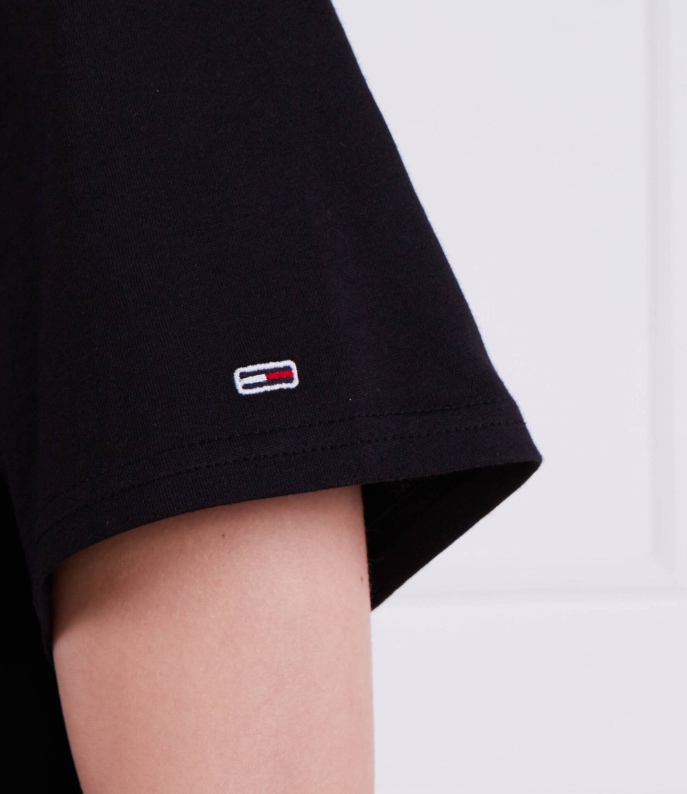 Футболка SERIF LINEAR Tommy Jeans - черный(DW0DW15049)