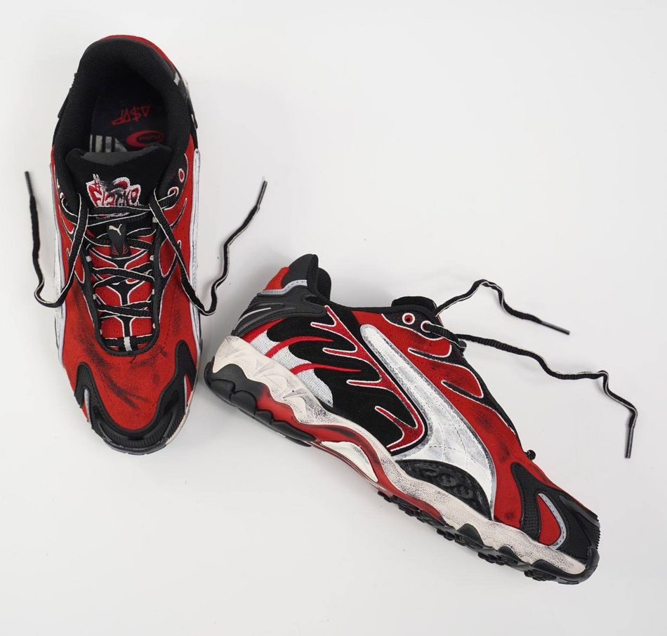 Кроссовки Puma x Asap Rocky #B179 (крас.)